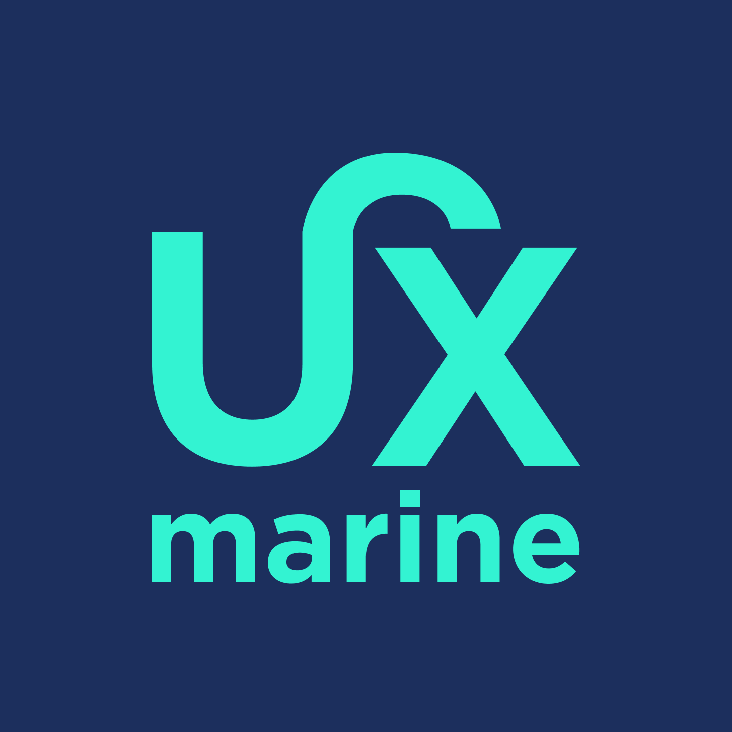 UX_marine_logo_green_on_blue_square